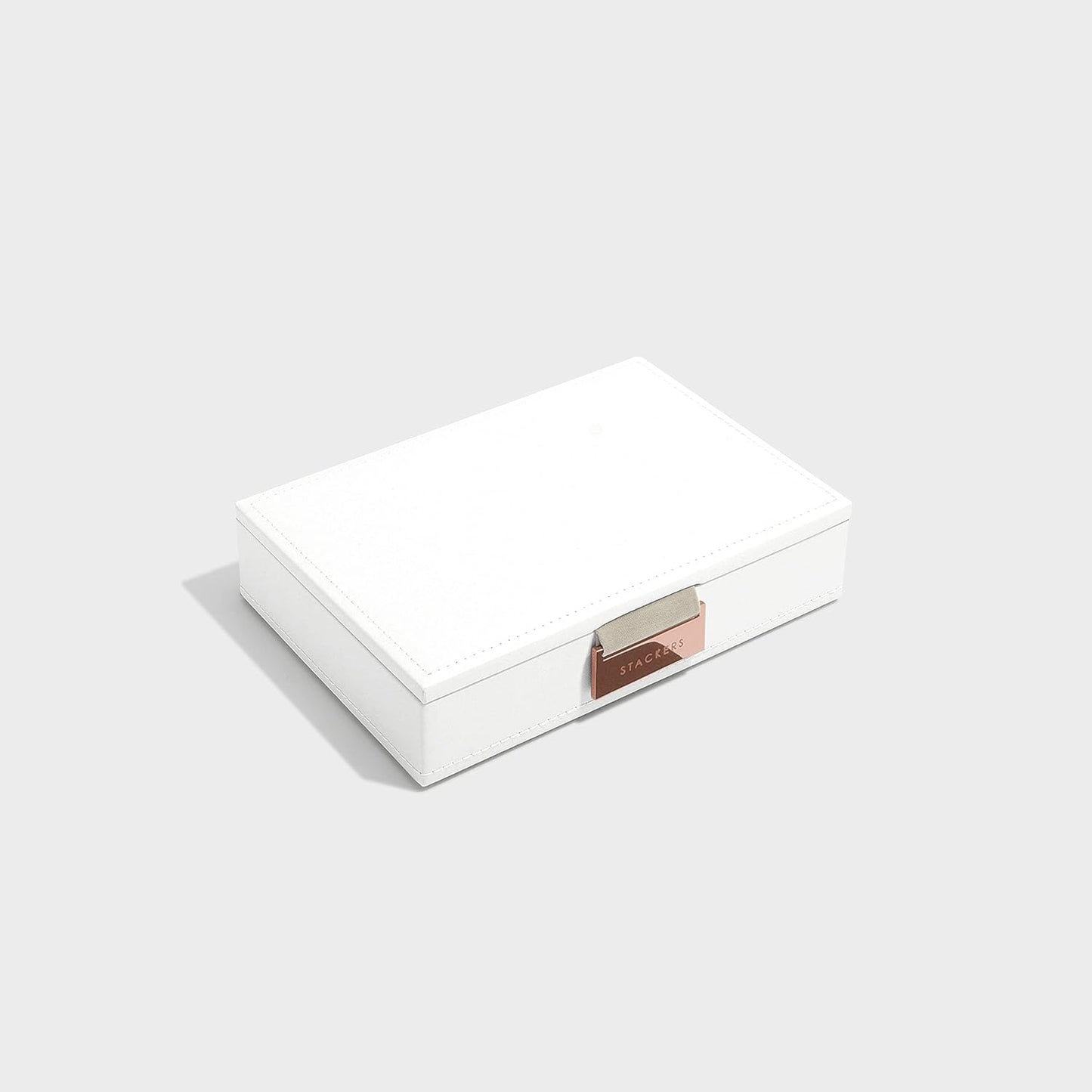 Stackers White & Rose Gold Mini Jewellery Box Lid