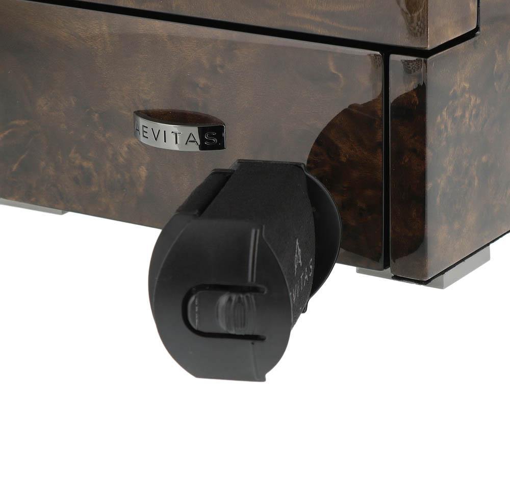 4 Watch Winder Dark Burl Wood Finish the Tower Series by Aevitas