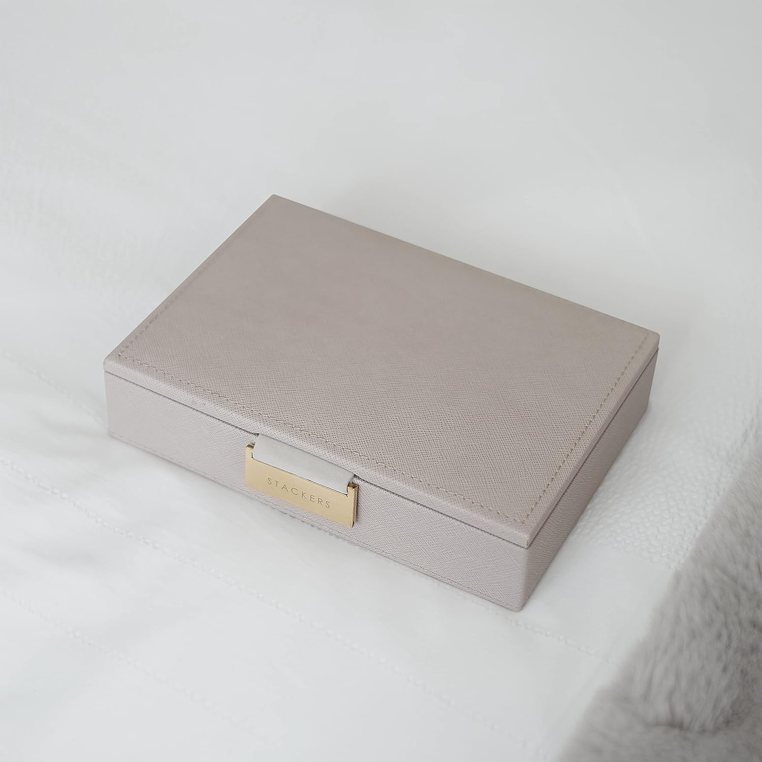 Stackers Taupe Mini Jewellery Box Lid