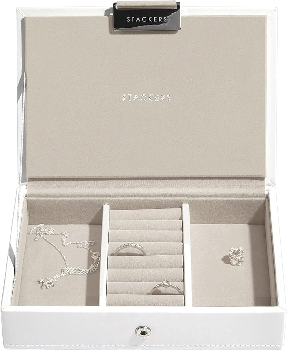 Stackers White Mini Jewellery Box Lid