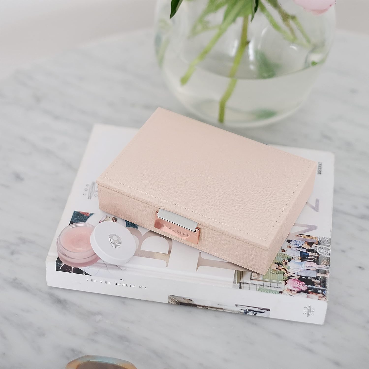 Stackers Blush Pink Mini Jewellery Box Lid