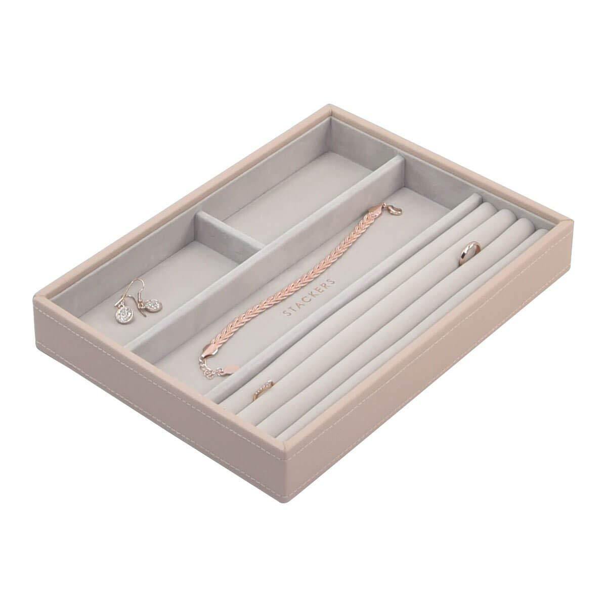 Blush Pink Classic Size Stackers Jewellery Box Rings layer Tray