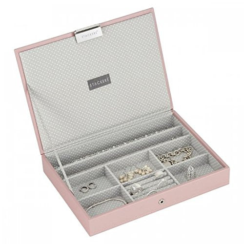 Soft Pink Classic Size Stackers Jewellery Box Top Lid