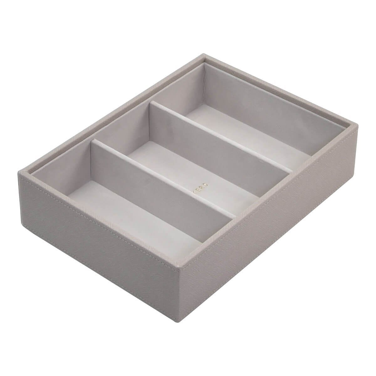 Taupe PREMIUM Stackers Jewellery Box 3 Deep Section Tray