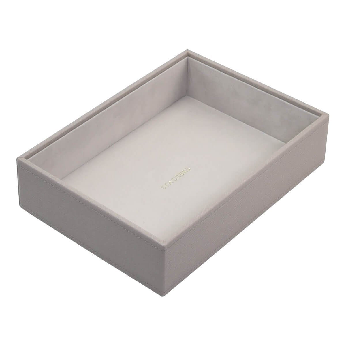 Taupe PREMIUM Stackers Jewellery Box Deep Open Tray