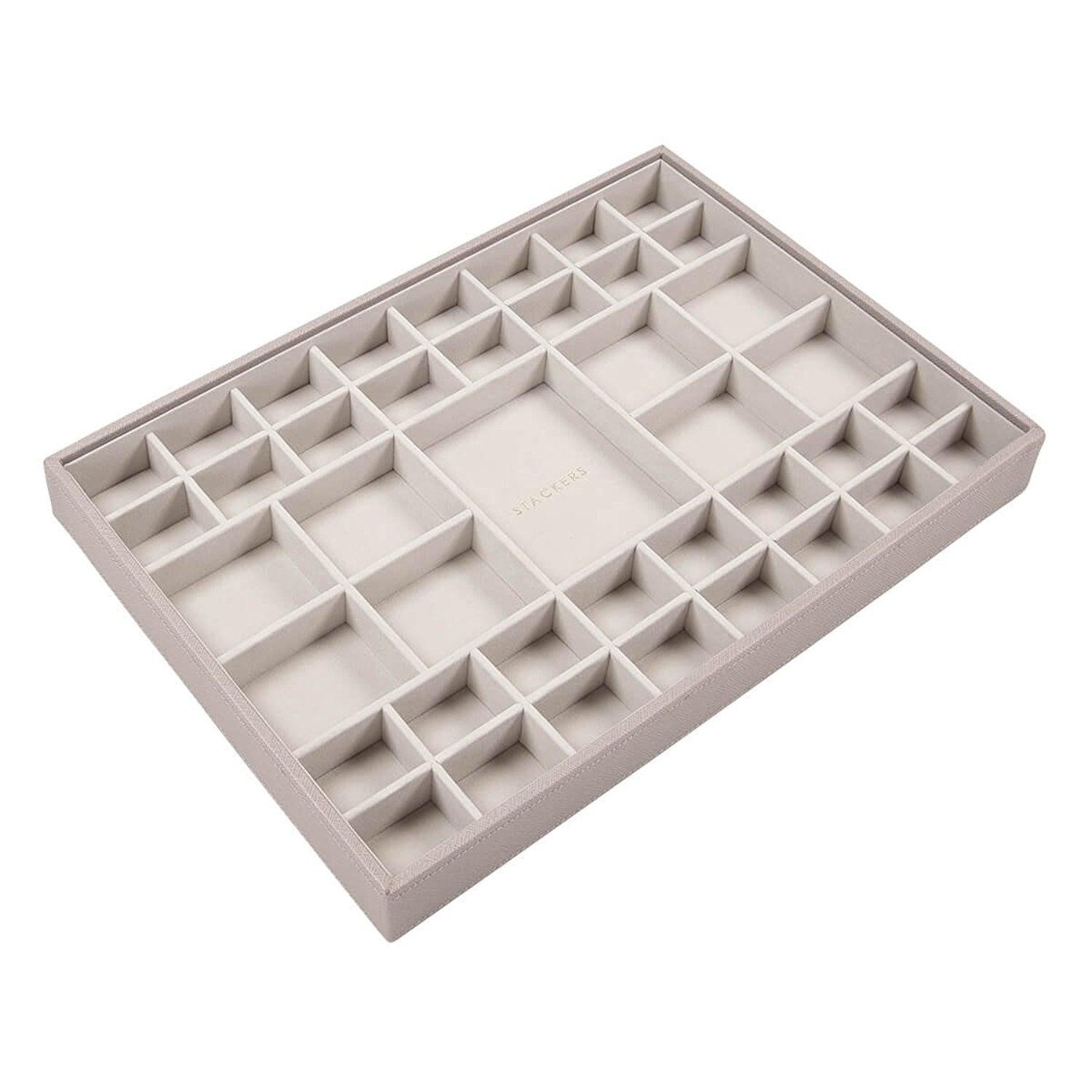 Taupe Premium SuperSize Stackers Small Section Tray
